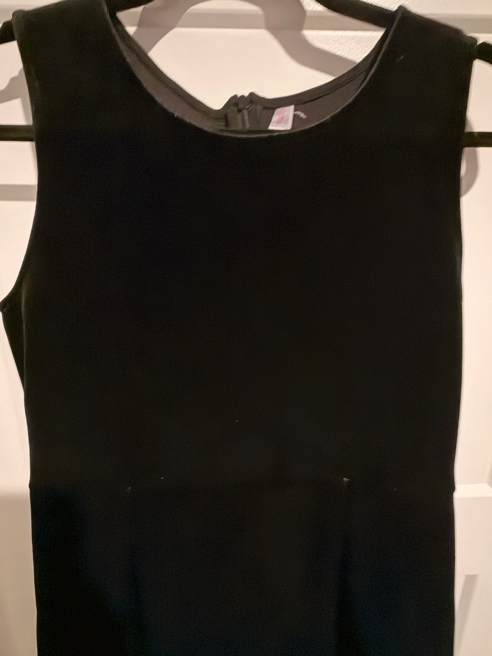 Xhilaration Black Velvet Sleeveless A-Line Dress women’s size 14/16 - Picture 2 of 5